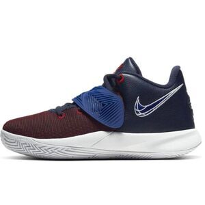 NIKE Kyrie Flytrap 3 'Obsidian Gym Red' Basketball Shoes Size 7Y
